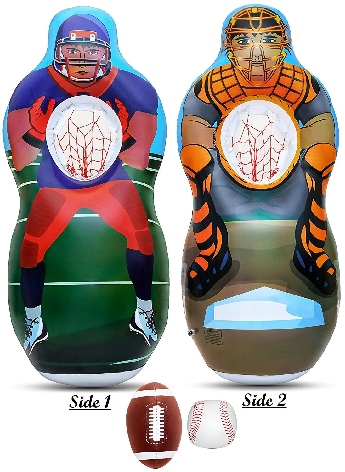 Inflatable Two Sided Toss Game with Plush Balls S2036