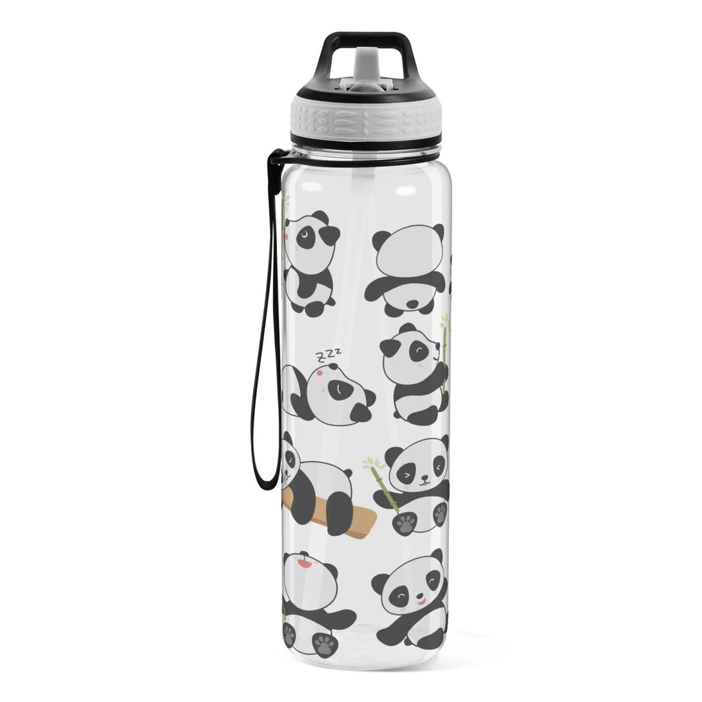 32oz Tritan Leakproof Clear Water Bottle with Straw J491855