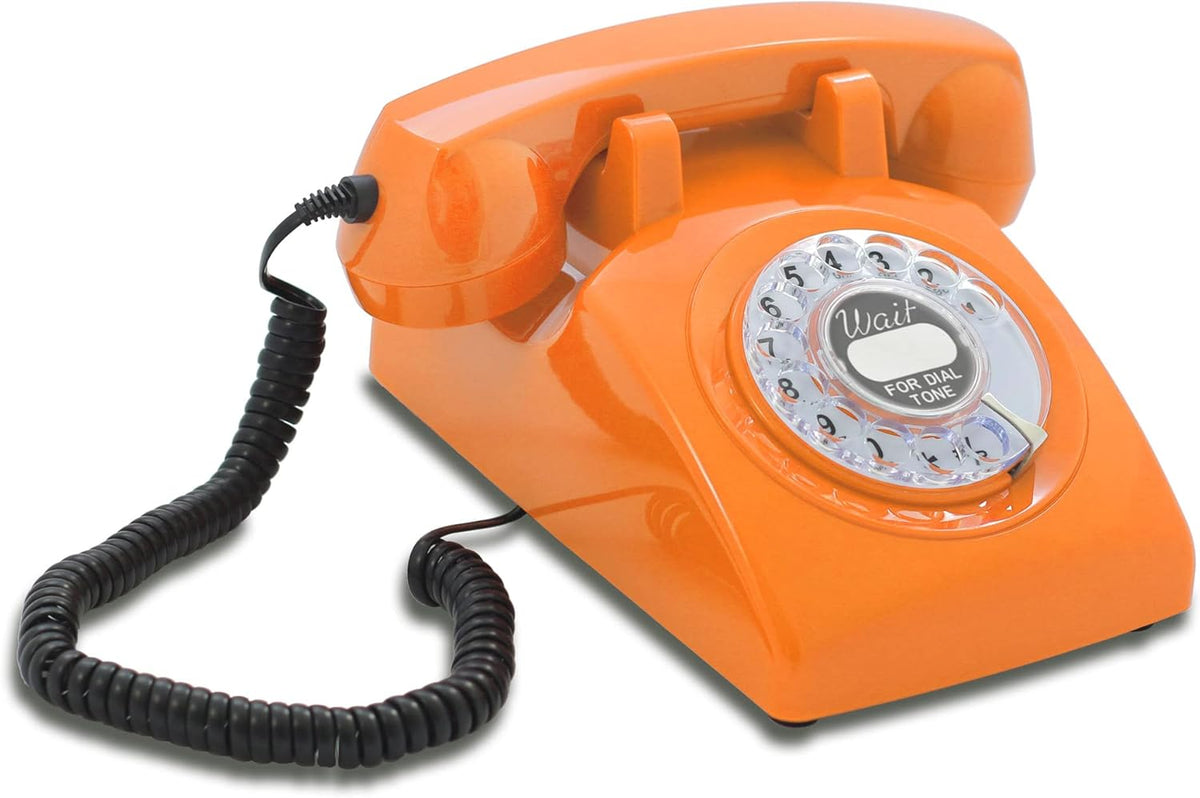 White Rotary Dial Telephone L6145