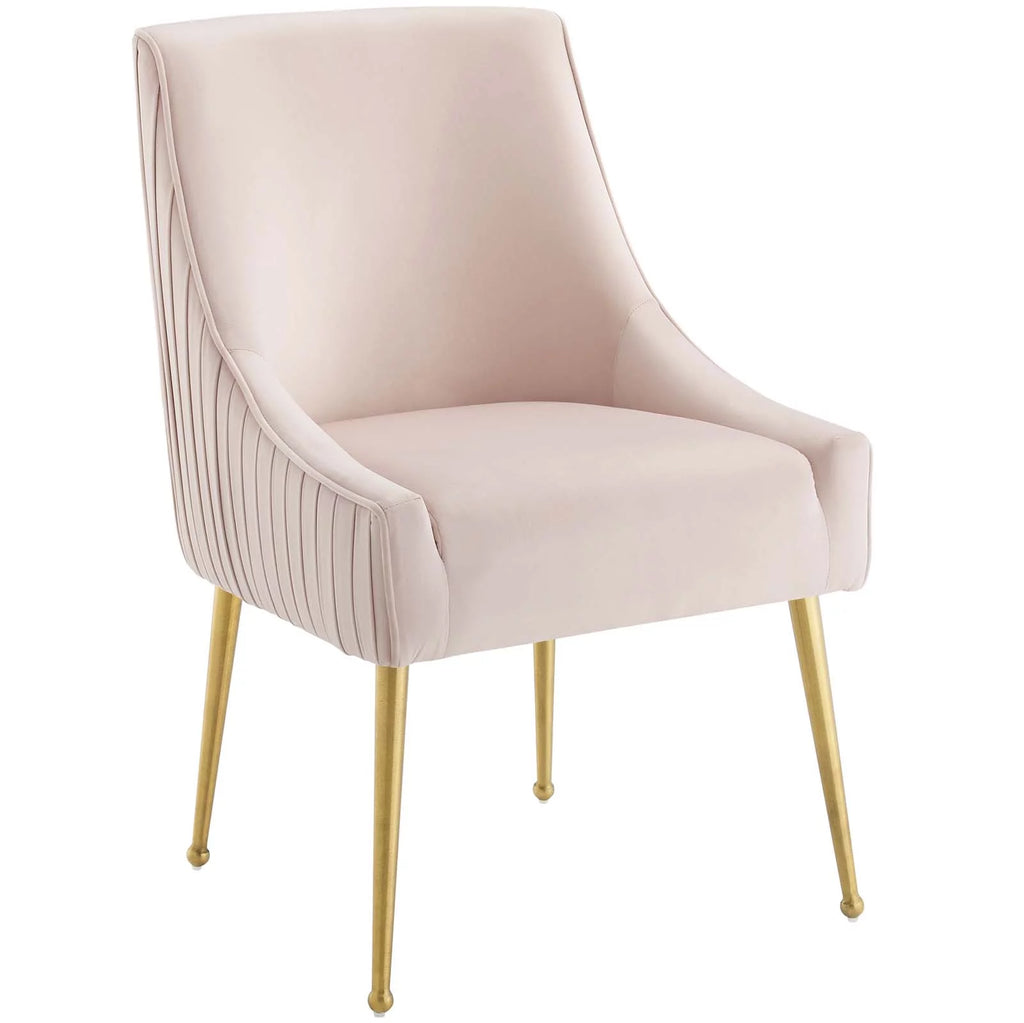 Pink Upholstered Velvet Dining Chair A214087