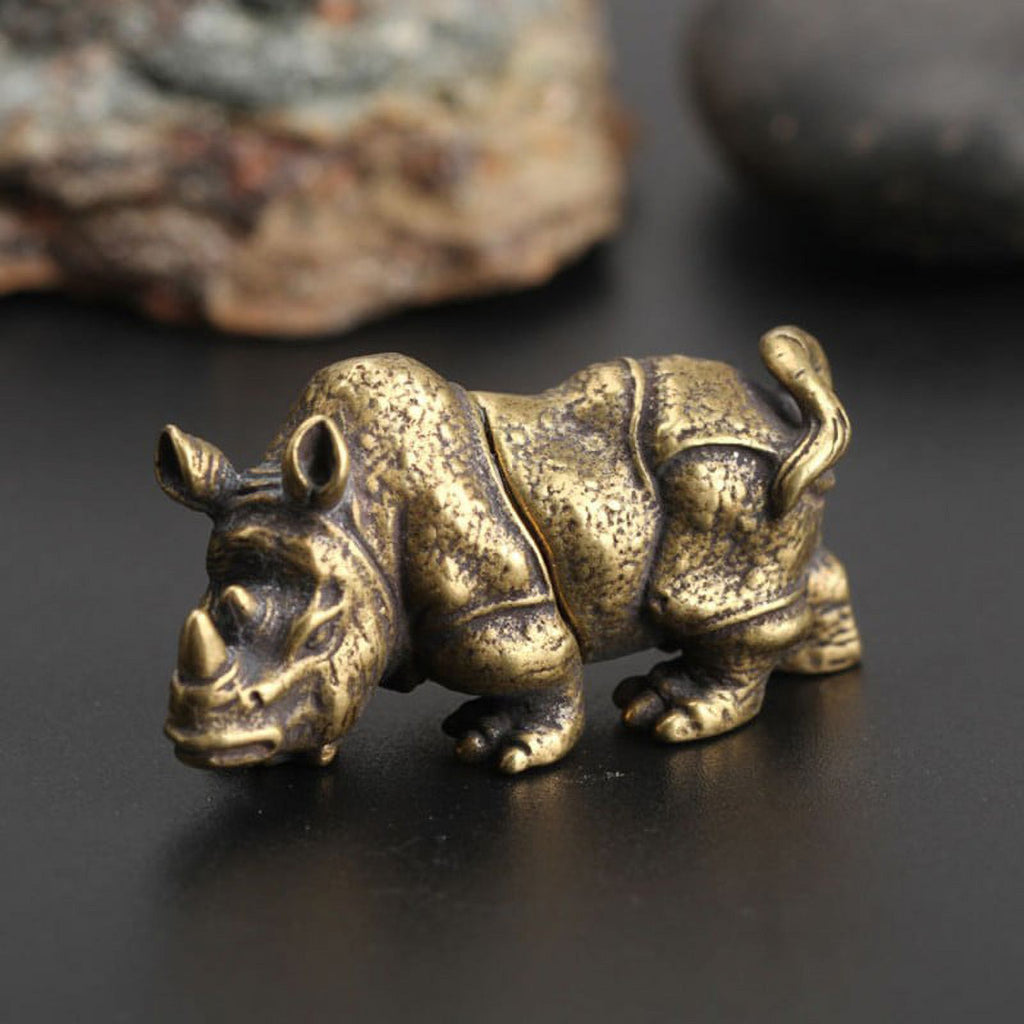Rhino Ornament Handmade Sculpture X54657