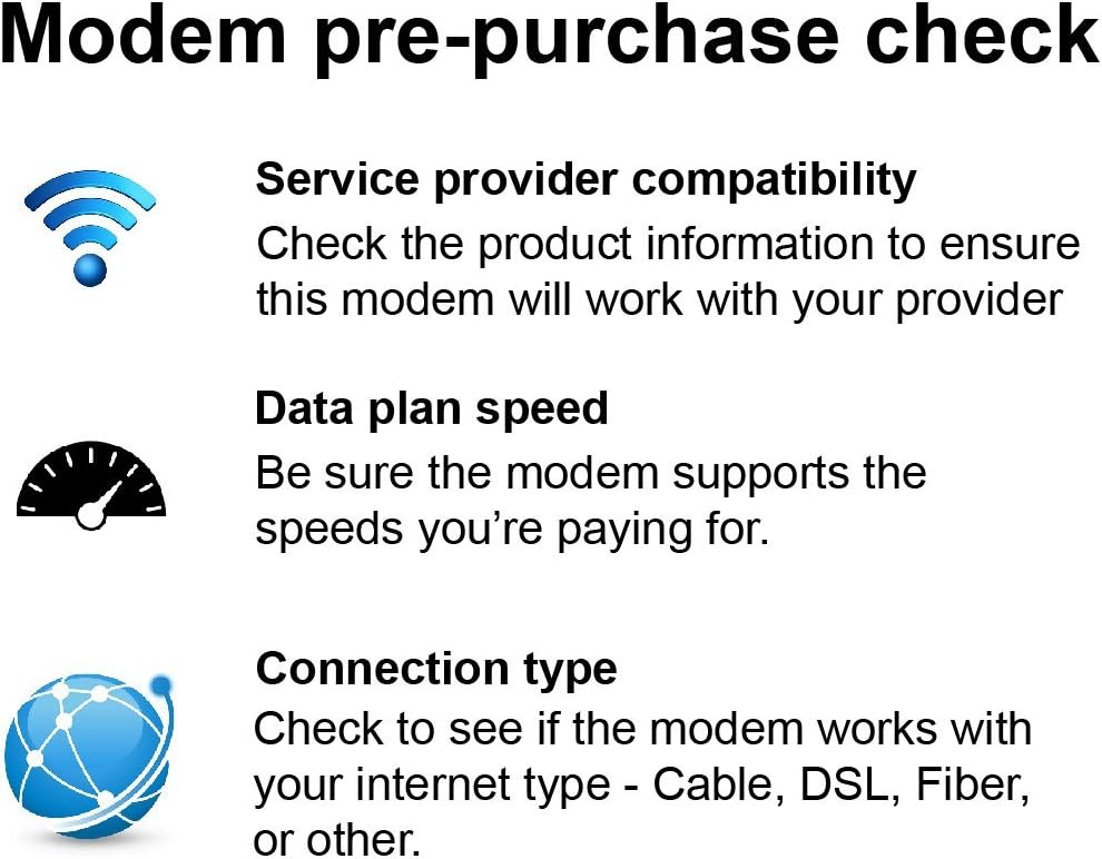AC1900 DOCSIS 3.0 WiFi Cable Modem Router Combo (Renewed) I835