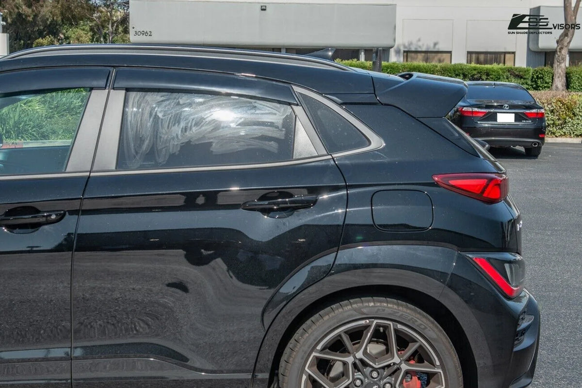 Smoke Tinted Tape-On Side Window Deflectors Rain Guard W3428
