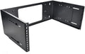 4U Hinged Extendable Wall Mount Bracket, Max 13.5" Depth, Collapsible Network Equipment Rack Black, Pack of 2 O9629